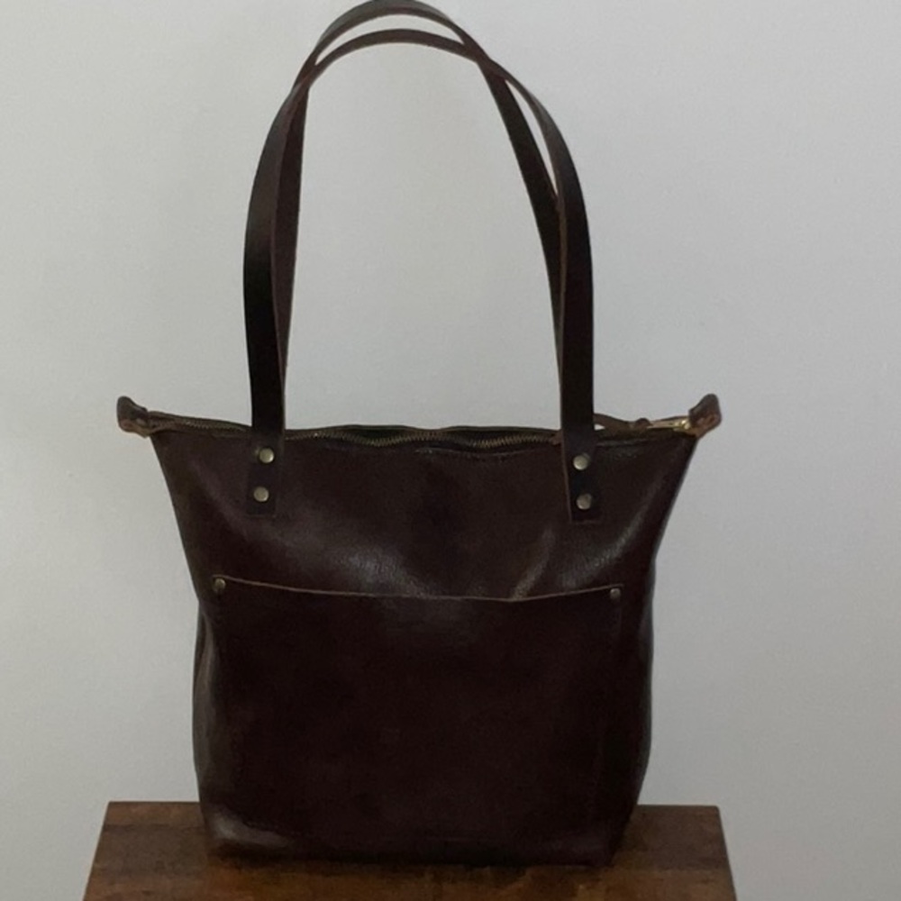 Everyday Dark Brown Leather Shoulder Bag